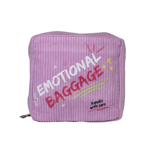 Emotional Baggage Lilac Corduroy Period Pouch