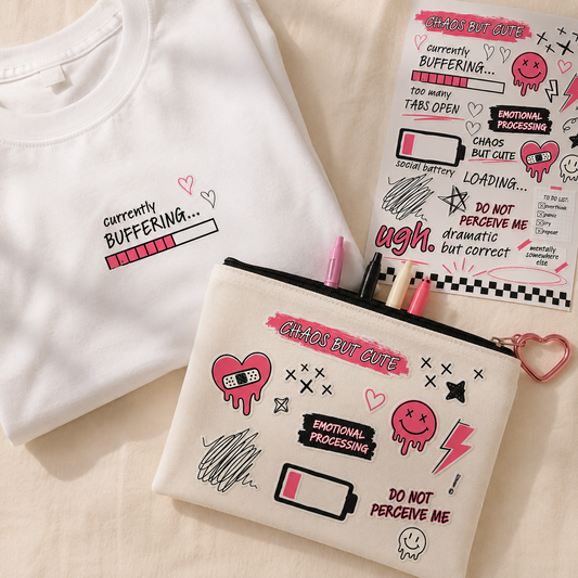 Iron On Chaos but Cute Stickers