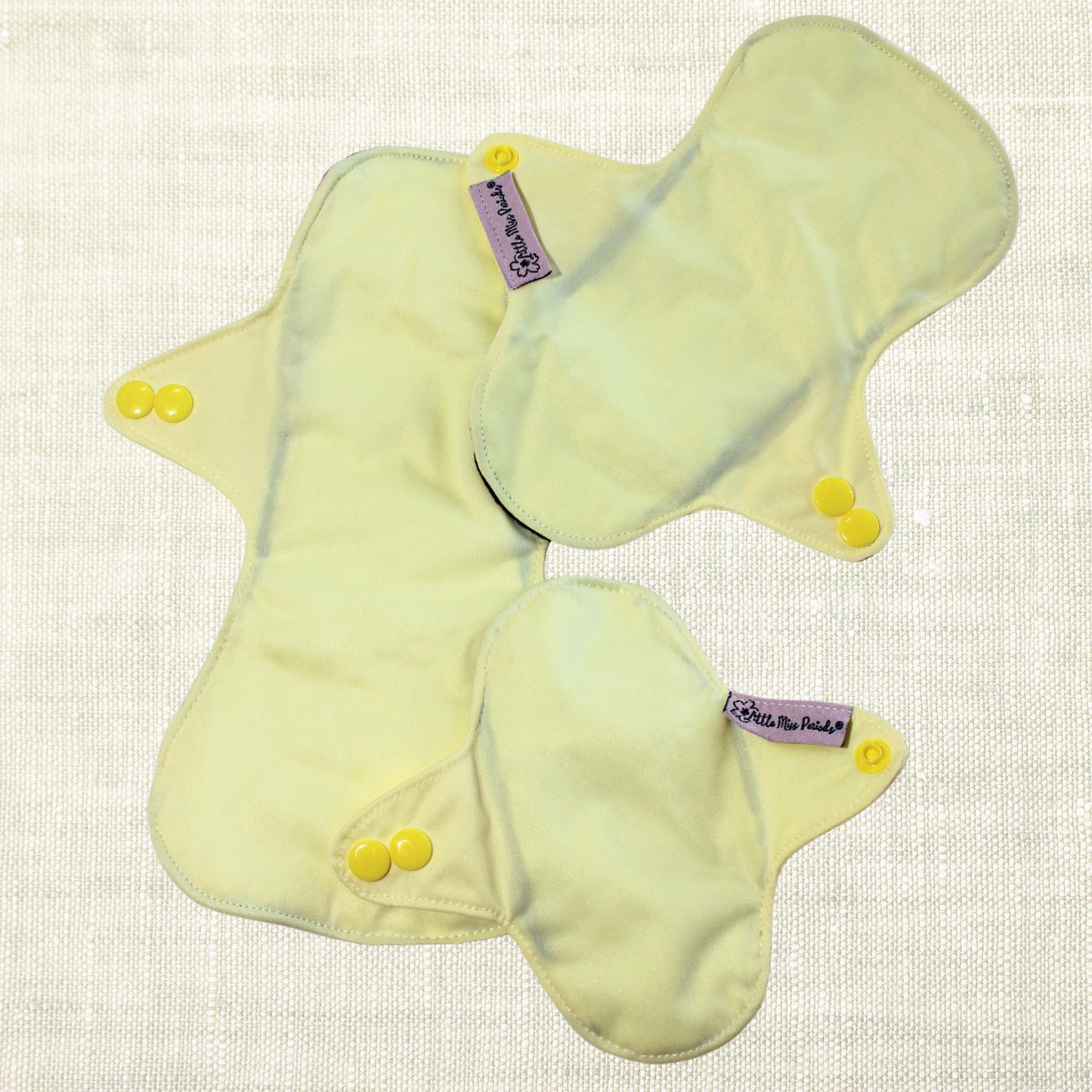 Pastel Yellow Re -usable pads