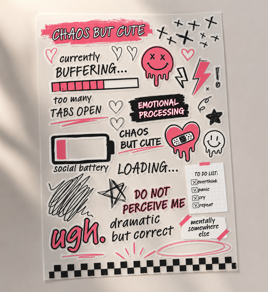 Iron On Chaos but Cute Stickers