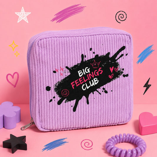 Big Feelings Lilac Corduroy Period Pouch