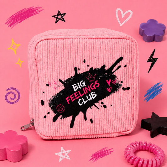 Big Feelings Pink Corduroy Period Pouch